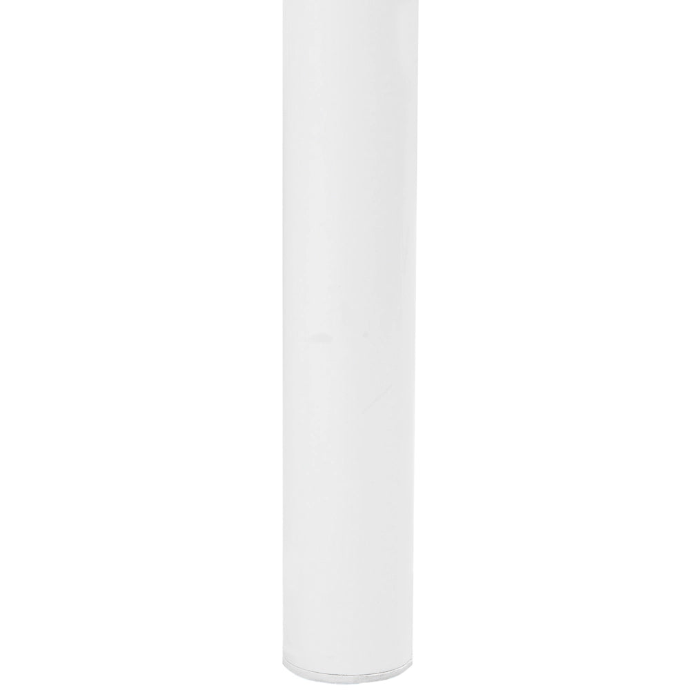 Letto 160 x 200 cm struttura in metallo bianco rete a doghe retrò
