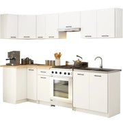 AKORD Set di Mobili da Cucina OLIWIA 300 cm Bianco 300 cm 11 ante 1 cassetto 300x46x203 cm
