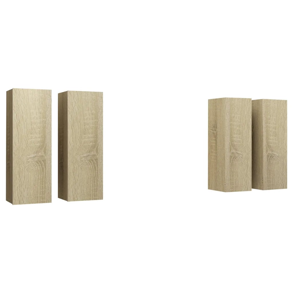 Mobili TV 4 pz | Armadietto TV | Mobile Porta TV Rovere Sonoma 30,5x30x90 cm in Legno Multistrato