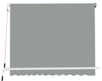 Tenda da Sole a Caduta con Bracci 245x245 cm Grigio