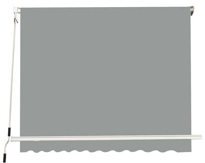 Tenda da Sole a Caduta con Bracci 245x245 cm Grigio