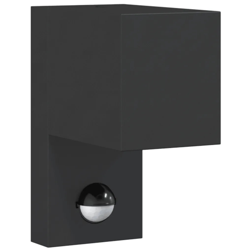 Applique con Sensore Nera in Alluminio Pressofuso CFW1810160