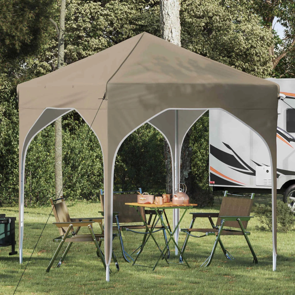 Tenda per feste a pop-up-Gazebo 194 x 194 x 245 cm Crema