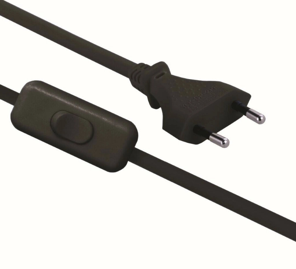 Prolunga Con Interruttore Mt 1,5 Nera Set 5 Pezzi - Electraline