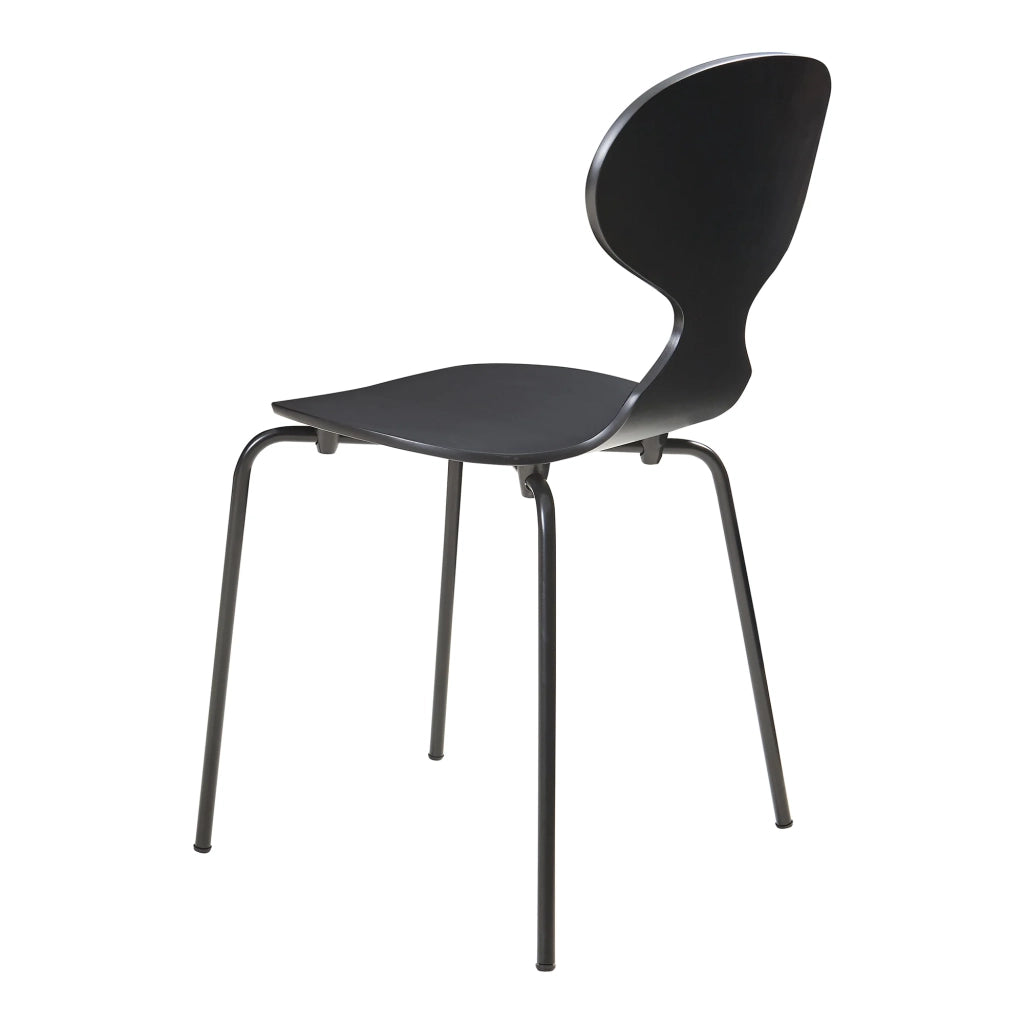 Set di 4 sedie da pranzo dal design moderno e robusto nere 03_0009837