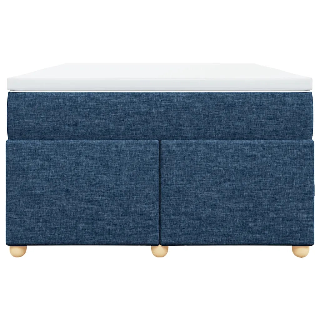 Giroletto a Molle con Materasso Blu 120x200 cm in Tessuto 3285372