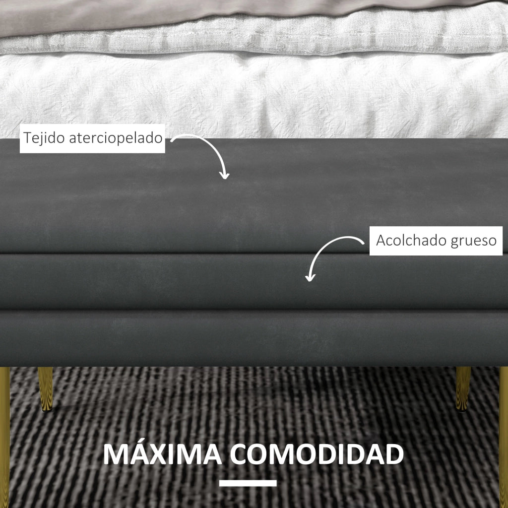 Letto contenitore con cassetti ¨C Zephmum ¨C Grigio scuro 79.5x37.5x43 cm
