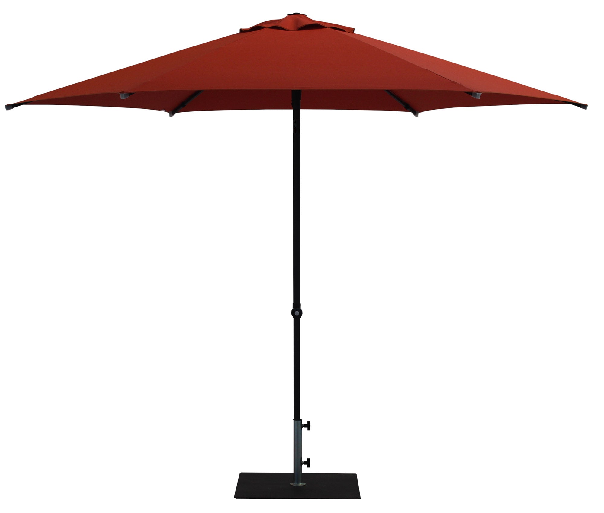 Ombrellone da Giardino Ø3 m Palo Ø38 mm in Alluminio Tessuto Olefin Trend Terracotta