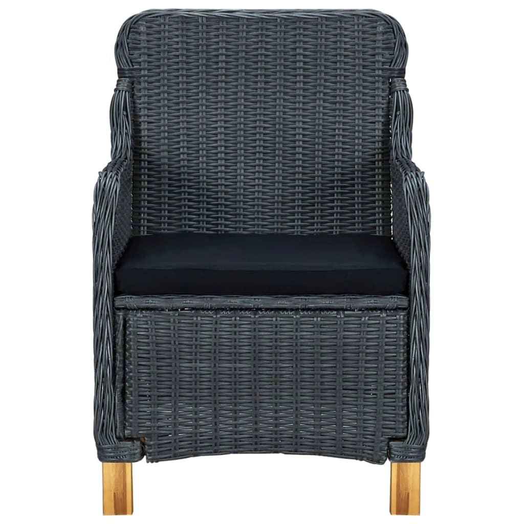 Set da pranzo da 9 pezzi con cuscini resina intrecciata grigio scuro 02_0014643