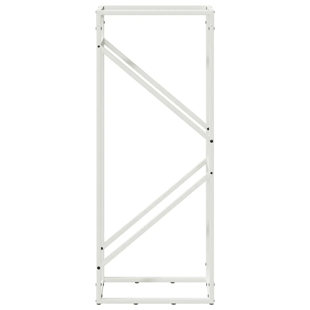 Rastrelliera per Legna da Ardere Bianca 40x25x100 cm CFW4520164