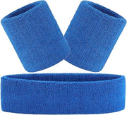 Set a 3 pezzi di fascia di seta - 1 fascia di testa e 2 fascie di polso per carnevale