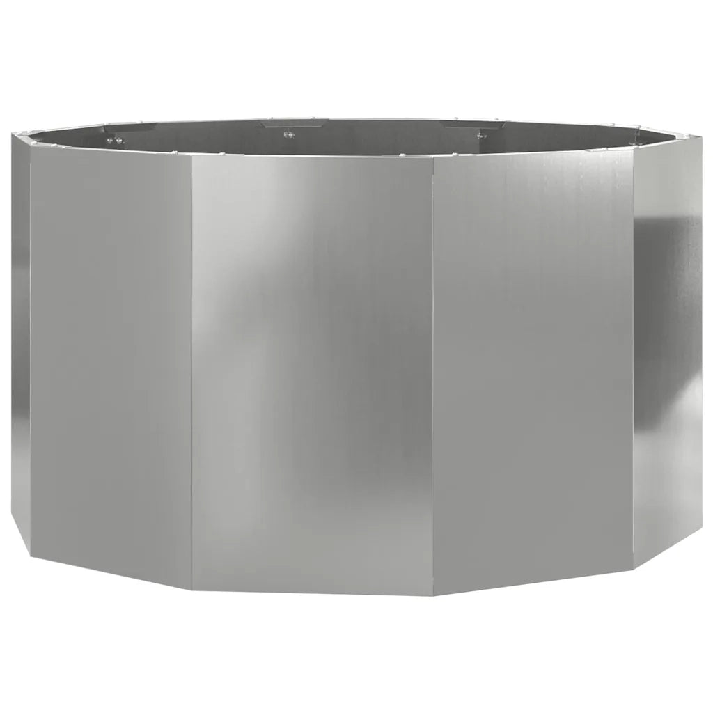 Fioriera Argento 90 x 90 x 50 cm Acciaio zincato 883757