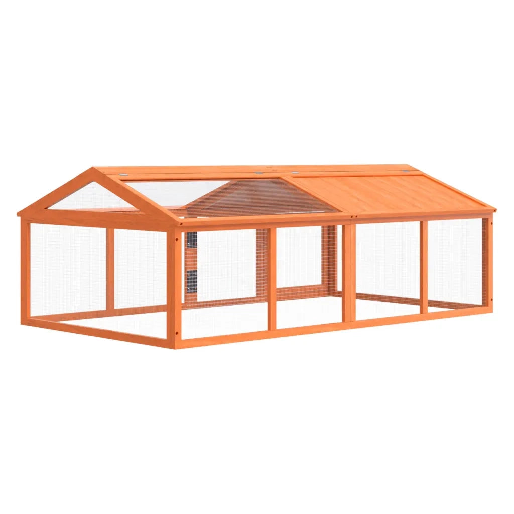 Box per Animali Marrone 200x112,5x74 cm Legno Massello di Pino CFW5053087