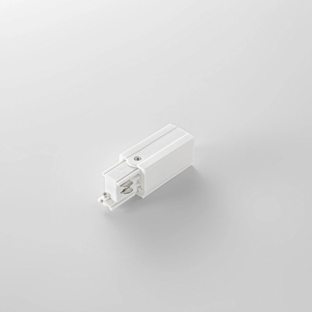 LED-RAIL-NEST-DX-DA-BCO INNESTO DESTRO ENTRATA L N + CAVO DI TERRA PER BINARIO TRIFASE RAIL BIANCO DALI
