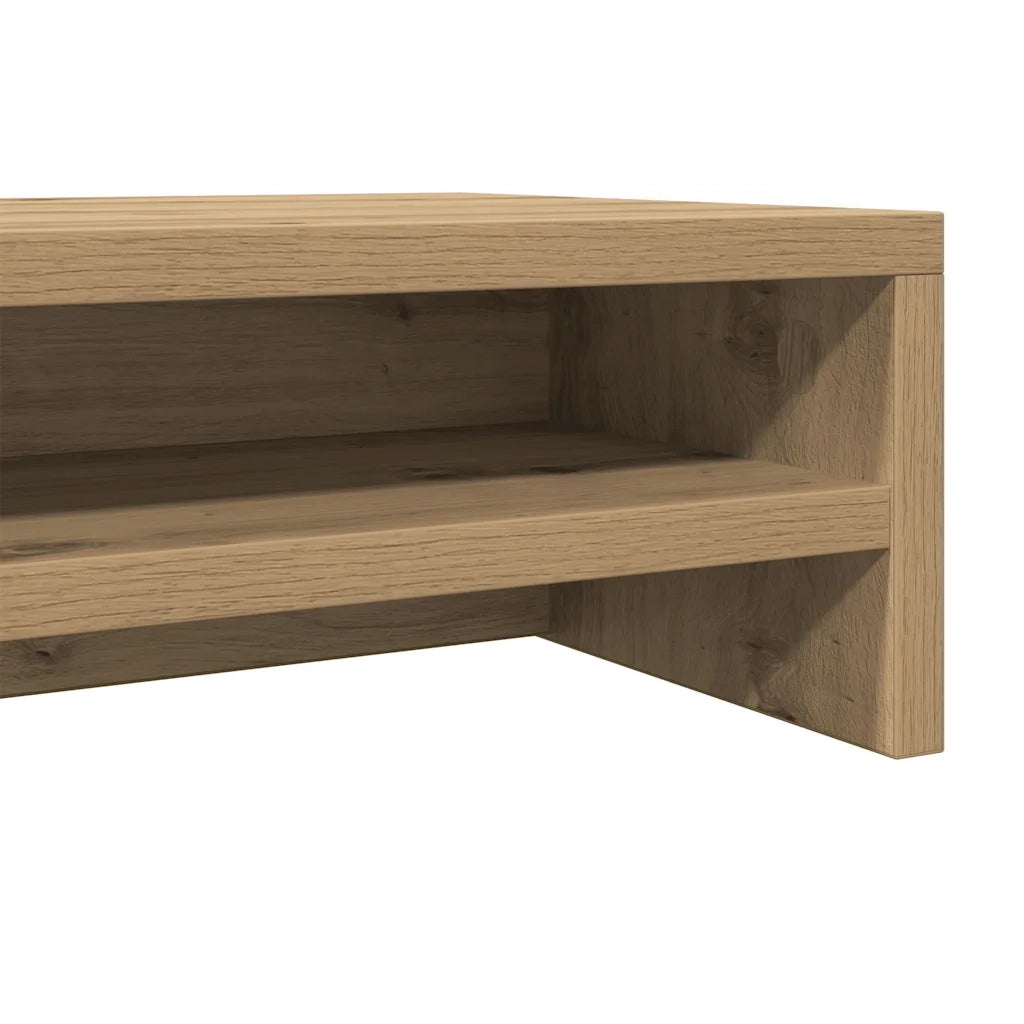 Supporto Monitor Rovere Artigianale 100x24x13 cm Multistrato