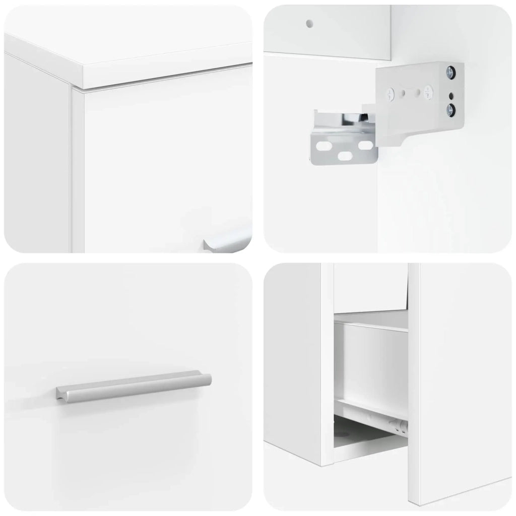 Set di mobili per il bagno 3 pz Bianco 49,5 x 44,5 x 65,5 cm 3405955