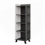 Vicco Mensola da bagno Antracite/bianco 40 x 128 cm con 4 scomparti