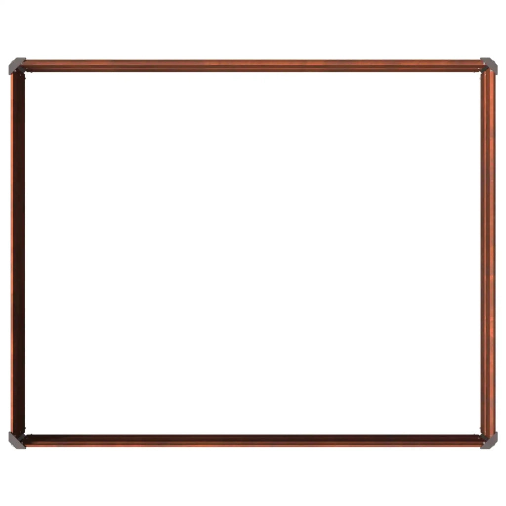 Letto rialzato da giardino Ruggine 100 x 80 x 24 cm cartone 8006468
