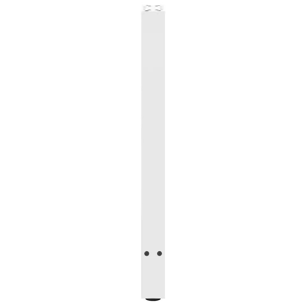 Gambe per Tavolo Consolle Bianche 2 pz 38x(72-73) cm Acciaio 4013297