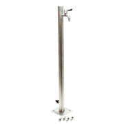 Colonna d'acqua da 95,5 cm rotonda punto acqua in acciaio fine distributore d'acqua da giardino pozzo 16_0002383