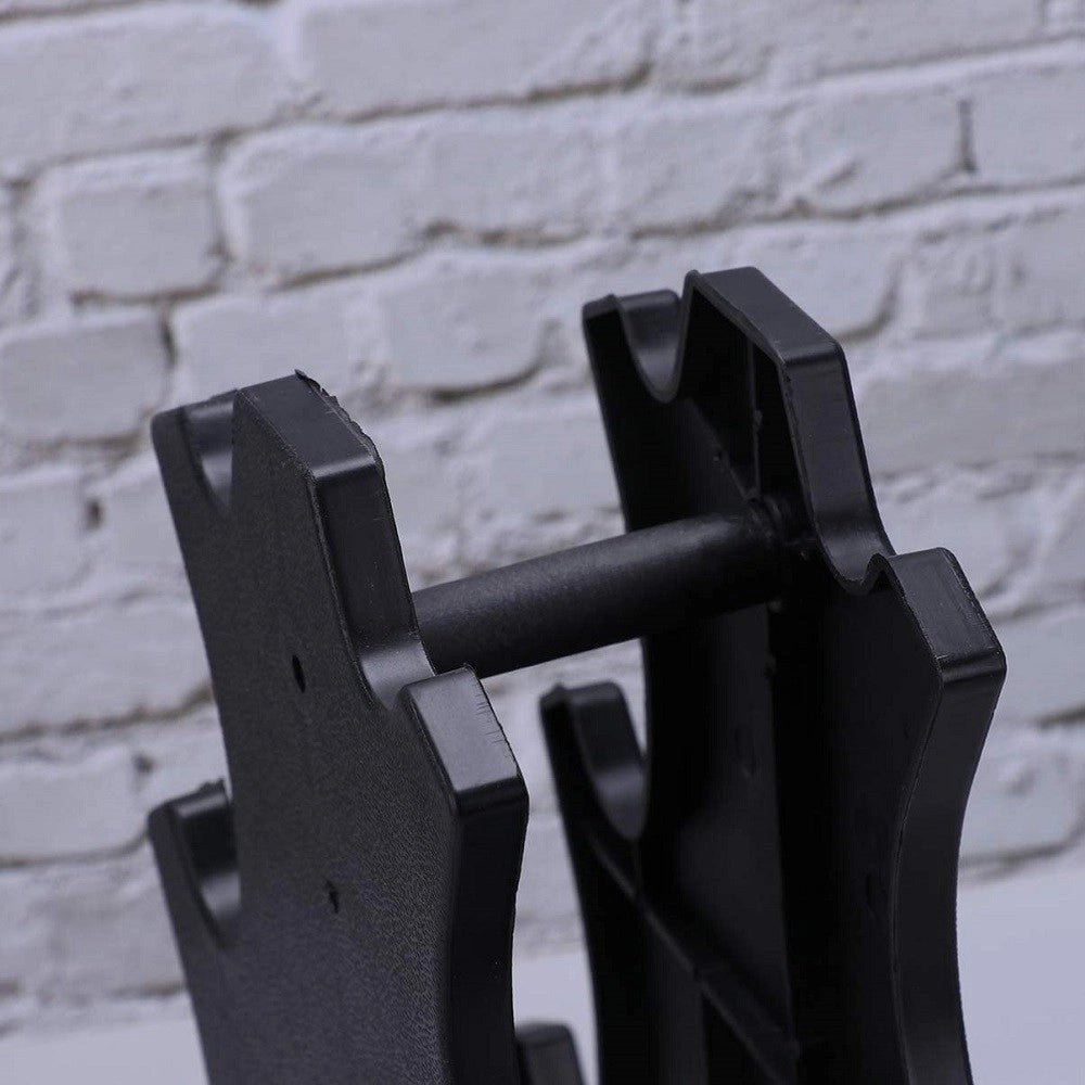 Trade Shop - Supporto Per Manubri Pesi A 3 Livelli Per Accessori Fitness Palestra Casa Nero -