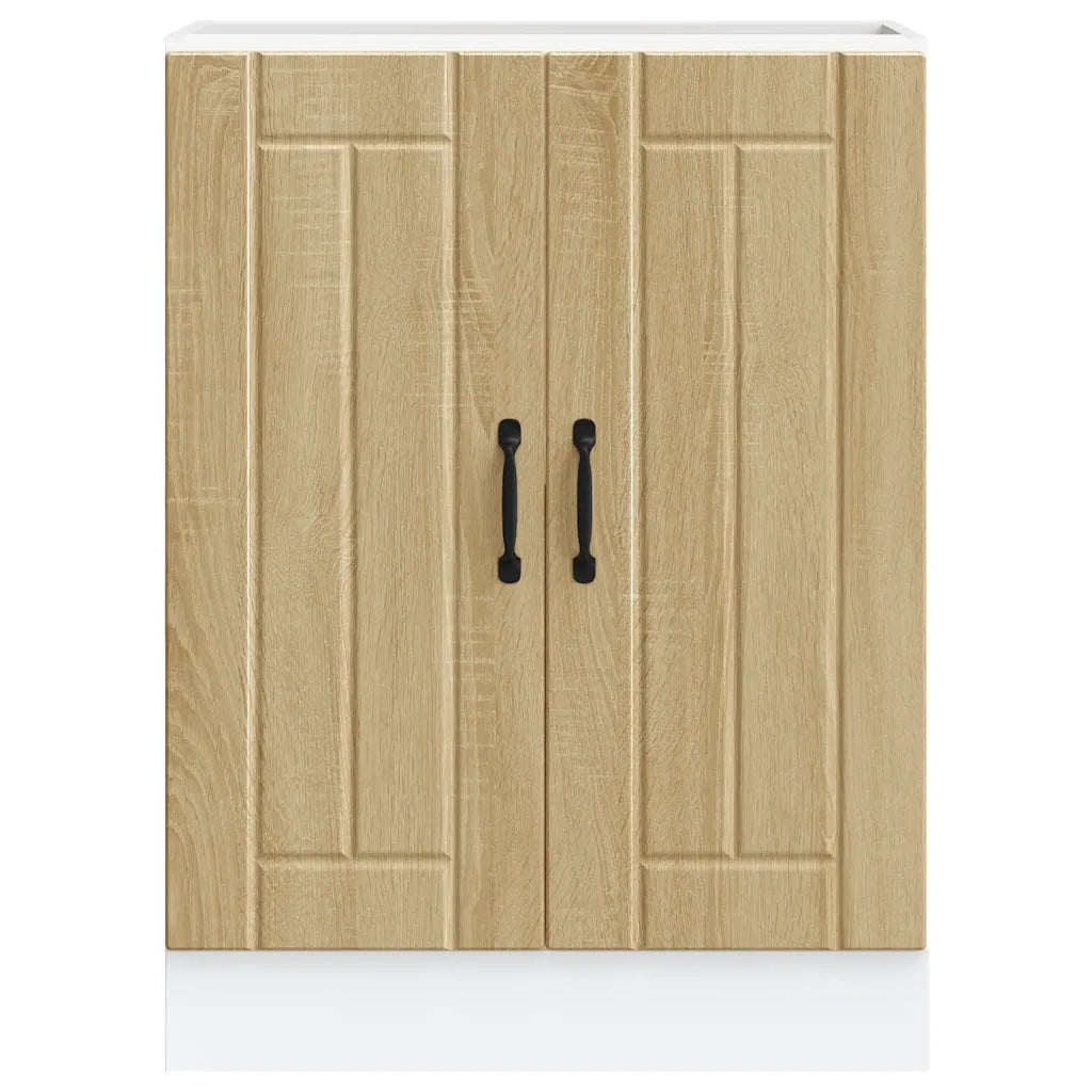 Mobile Base Lavello Lucca Rovere Sonoma in Legno Multistrato 853680