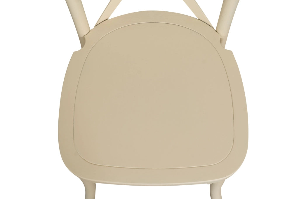 Biscottini Sedia Thonet in massello e seduta in legno finitura bianco impilabili Offerta