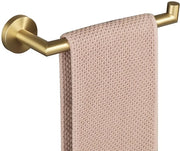 Manicotto per asciugamani in acciaio inossidabile per fissaggio a parete con viti nascoste, 25 cm con foro, dorato
