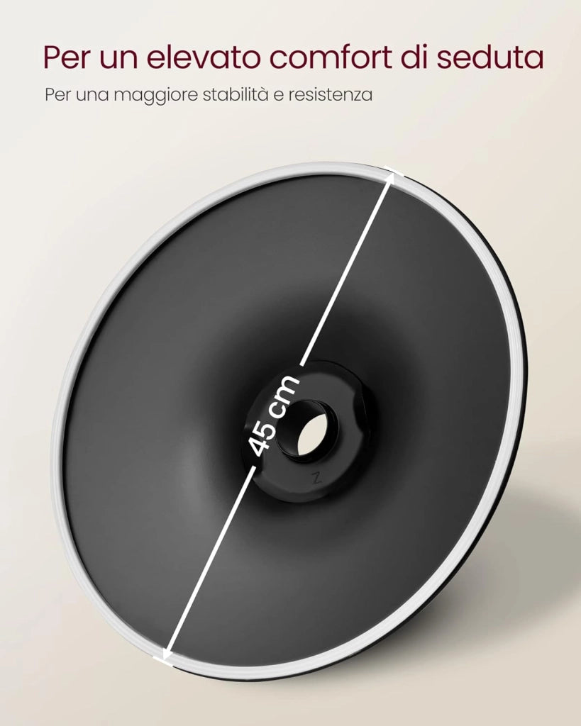 VASAGLE Set di 2 Sgabelli da Cucina, Sgabelli da Bar, Regolabili in Altezza con Rivestimento in PU, Girevole a 360°, Sedia da Bar con Schienale e Poggiapiedi, Grigio LJB094G01