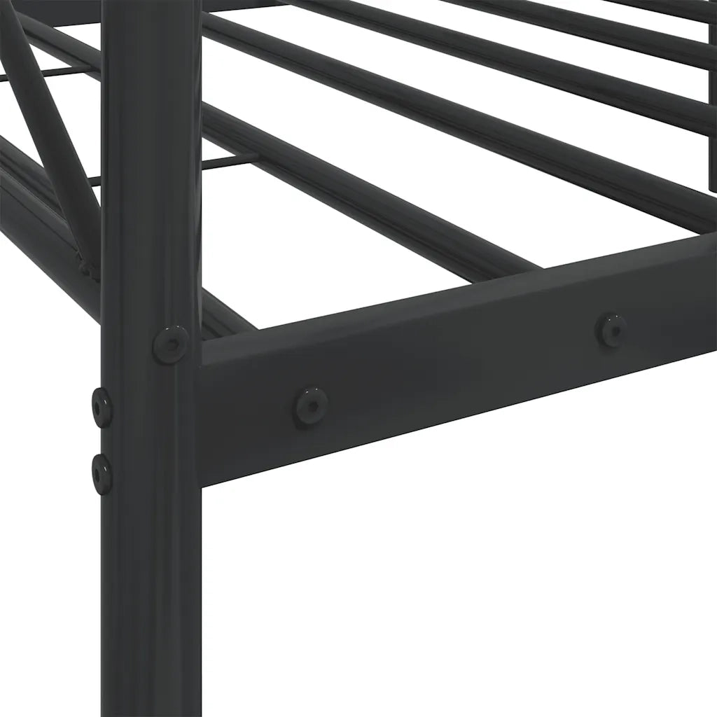 Dormeuse senza Materasso Nero 75x190 cm in Acciaio 4104665