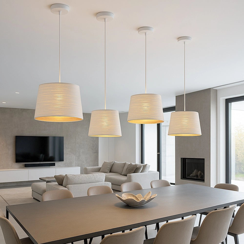 Trade Shop - Lampadario Minimal A Sospensione In Metallo Opaco Con Interno Ramato Attacco E27 Ip20 A73 -