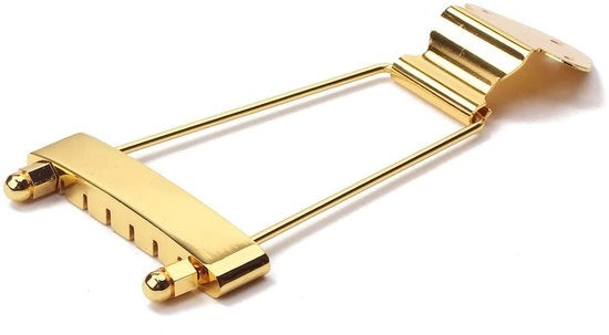 Trapezista per Chitarra a 6 Corde - Rimpiazzo Coda - Oro - Adatto per Chitarra Jazz Archtop