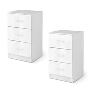 Set di 2 schedari multifunzionali 37,1 x 34,2 x 66,5 cm ergonomici moderni in metallo nero 20_0012514
