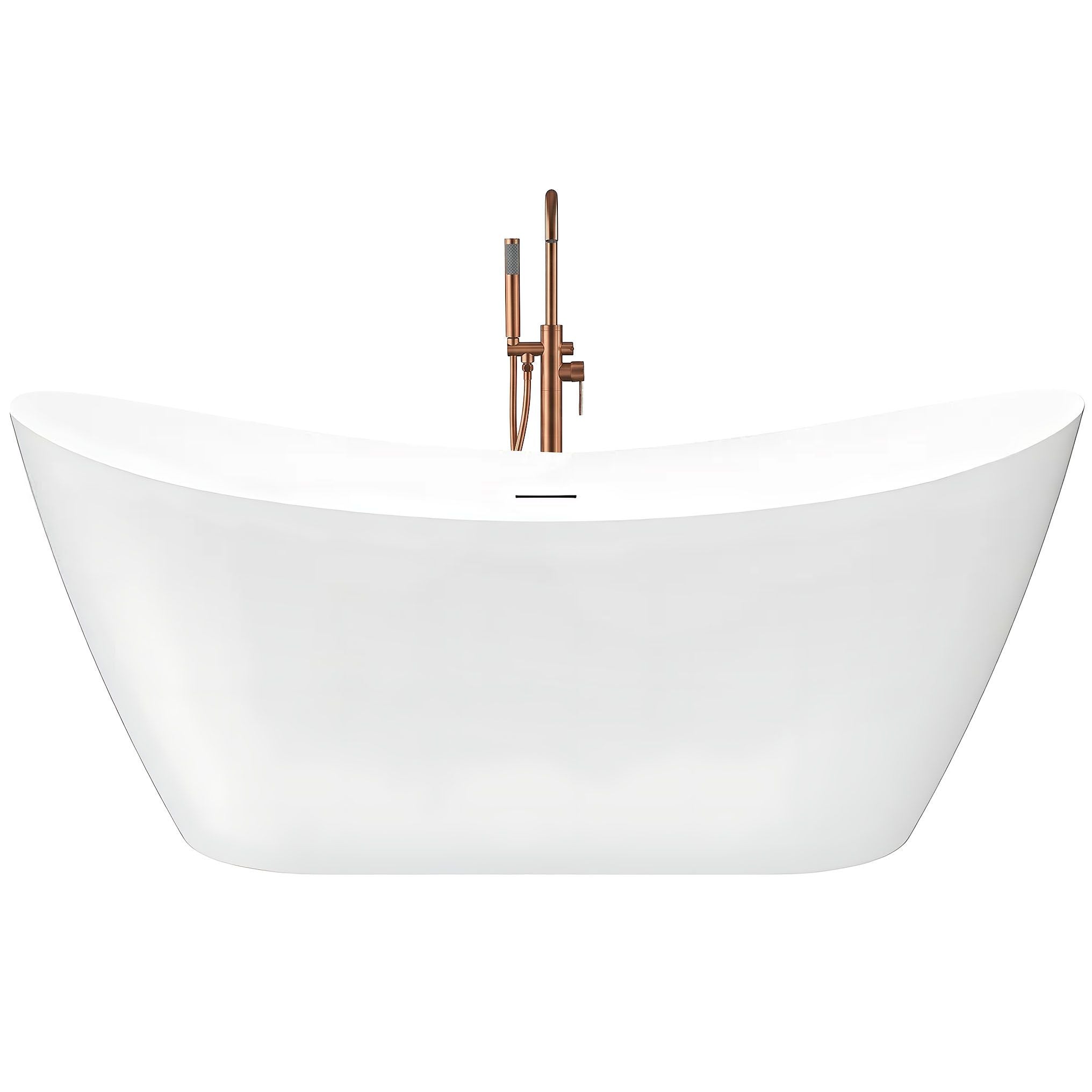 Vasca Bagno Da Terra Rea Ferrano Slim 160 Copritappo bianco