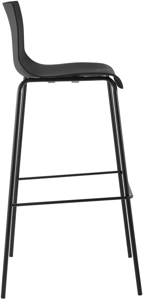 Sgabello da bar Hoover struttura a 4 piedi nero 2
