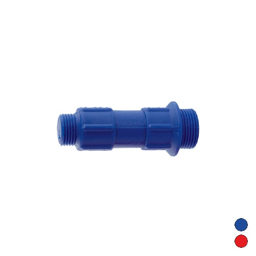 TAPPO DI COLLAUDO IMPIANTO A DOPPIO FILETTO 1/2x3/4- Blu - 1/2 x 3/4- Remer- pezzi 1