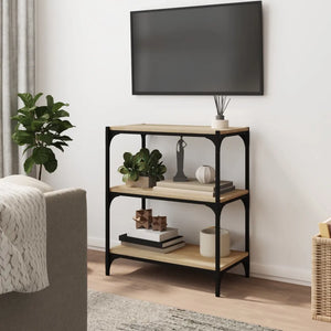 Libreria Rovere Sonoma 60x33x70,5cm Legno Multistrato e Acciaio cod mxl 33804