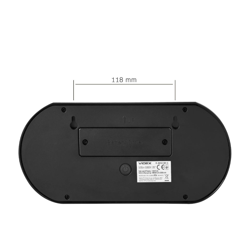 Applique solare LED 500lm 5000K sensore movimento IP54 Videx