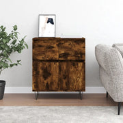Credenza Rovere Fumo 60x35x70 cm in Legno Multistrato 831121
