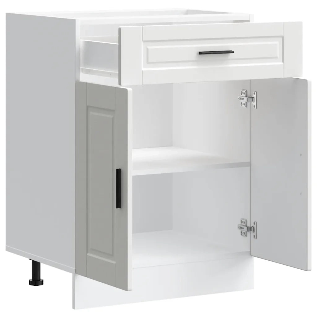 vidaXL Base da Cucina Porto Bianco in Legno Multistrato