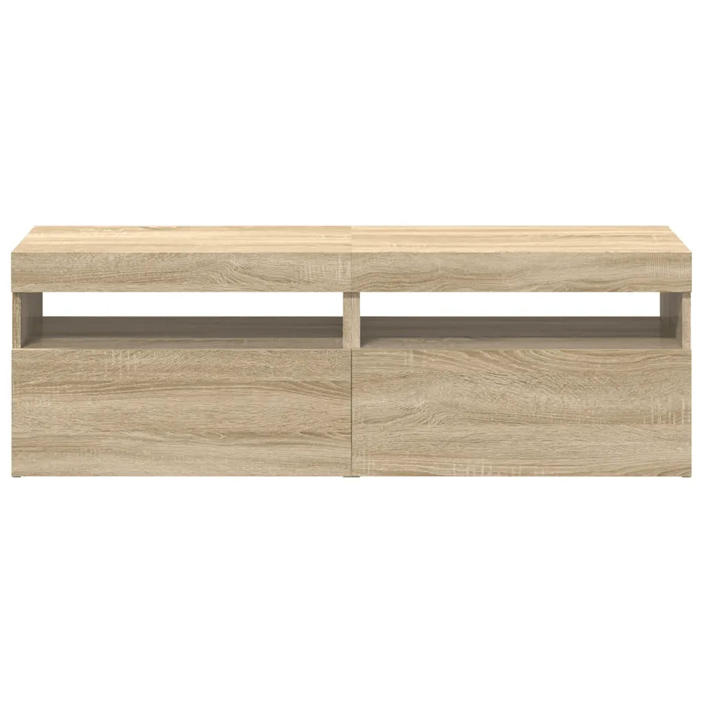 Mobili Porta TV con LED 2 pz Rovere Sonoma 60x35x40 cm 804416