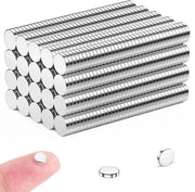 50 pezzi di magneti piccoli 5 mm x 1 mm, forti, magneti per frigorifero, magneti rotondi, magneti per lavagne bianche e magneetti per bacheche per hobby, ufficio e casa