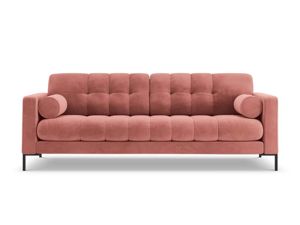 Cosmopolitan Design - Divano "Bali" 3 posti in velluto rosa 