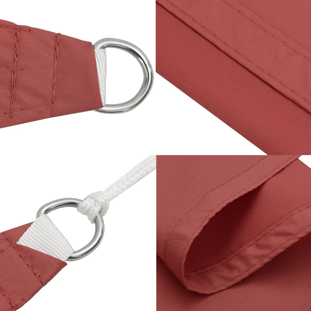 Parasole a Vela Tessuto Oxford Rettangolare 2,5x4,5m Terracotta 135373