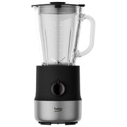 Beko TBN 81808 BX: Frullatore da Tavolo Sirius Line, 800 Watt, 1.75 L, Brocca in Vetro, Nero e Inox