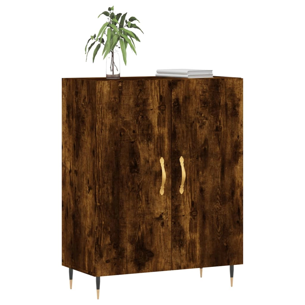 Credenza Rovere Fumo 69,5x34x90 cm in Legno Multistratocod mxl 80805