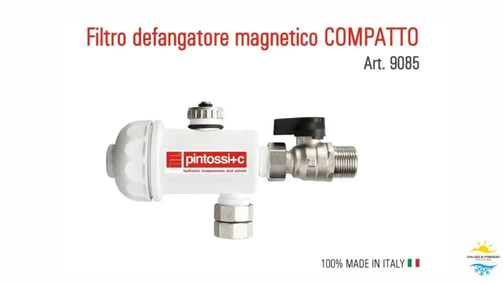 Filtro Defangatore Magnetico bianco per caldaia da 3/4" universale per caldaie a condensazione