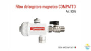 Filtro Defangatore Magnetico bianco per caldaia da 3/4" universale per caldaie a condensazione