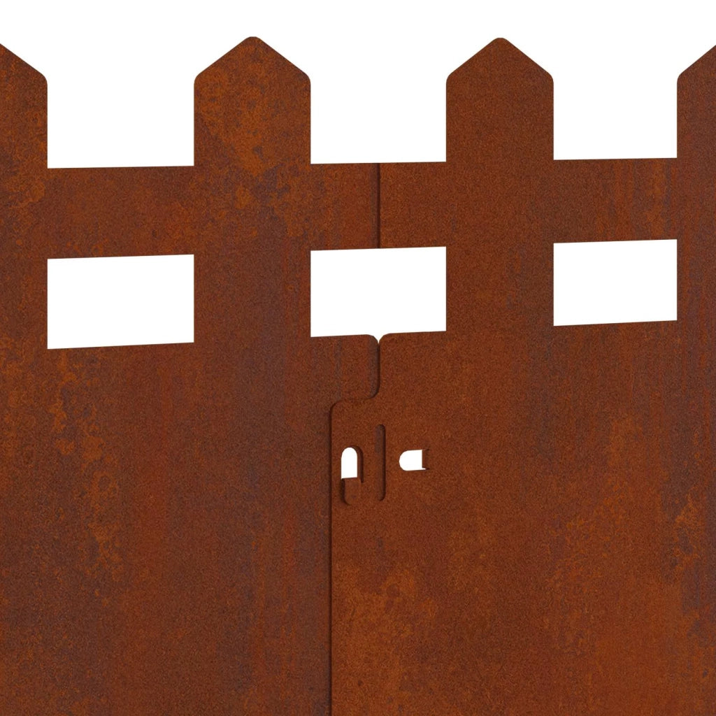 Bordure per prato 30 pz Ruggine 103 x 0,05 x 22 cm CFW3097580