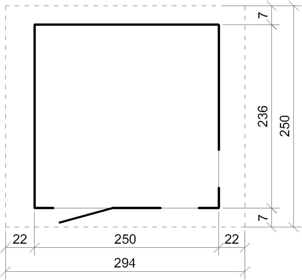 Casetta da giardino di qualit? premium 5,9 m² - H252x250x294 cm - Timbela M913-CAVERN STEEL